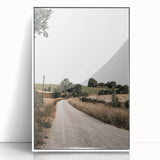 Farmhouse Wall Art – Winding Country Road Print for Rustic Home Decor