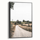 Farmhouse Wall Art – Winding Country Road Print for Rustic Home Decor