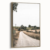 Farmhouse Wall Art – Winding Country Road Print for Rustic Home Decor
