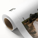 Farmhouse Wall Art – Winding Country Road Print for Rustic Home Decor