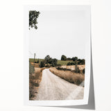 Farmhouse Wall Art – Winding Country Road Print for Rustic Home Decor