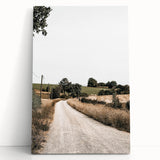 Farmhouse Wall Art – Winding Country Road Print for Rustic Home Decor
