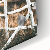 Farmhouse Wall Art – Rustic Winding Fence Print for Country Home Decor