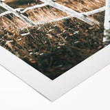 Farmhouse Wall Art – Rustic Winding Fence Print for Country Home Decor