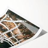 Farmhouse Wall Art – Rustic Winding Fence Print for Country Home Decor