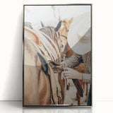 Cowboy and Saddle Wall Art | Rustic Farmhouse Decor | Country Style Print