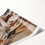 Cowboy and Saddle Wall Art | Rustic Farmhouse Decor | Country Style Print