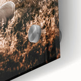 Farmhouse Wall Art – Sheep Grazing at Sunset Print for Rustic Home Decor