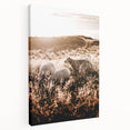 Farmhouse Wall Art – Sheep Grazing at Sunset Print for Rustic Home Decor