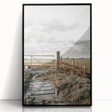 Farmhouse Wall Art – Rustic Farm Gate and Fence Print for Country Decor