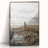 Farmhouse Wall Art – Rustic Farm Gate and Fence Print for Country Decor