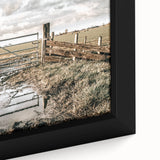 Farmhouse Wall Art – Rustic Farm Gate and Fence Print for Country Decor