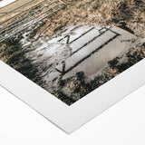 Farmhouse Wall Art – Rustic Farm Gate and Fence Print for Country Decor