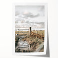 Farmhouse Wall Art – Rustic Farm Gate and Fence Print for Country Decor