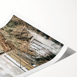 Farmhouse Wall Art – Rustic Farm Gate and Fence Print for Country Decor