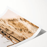 Farmhouse Wall Art – Grazing Horses Behind Rustic Fence for Country Decor