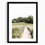 Farmhouse Wall Art – Quiet Country Path Print for Rustic Home Decor