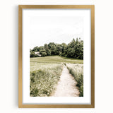 Farmhouse Wall Art – Quiet Country Path Print for Rustic Home Decor