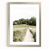 Farmhouse Wall Art – Quiet Country Path Print for Rustic Home Decor