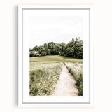 Farmhouse Wall Art – Quiet Country Path Print for Rustic Home Decor