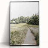 Farmhouse Wall Art – Quiet Country Path Print for Rustic Home Decor