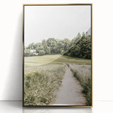 Farmhouse Wall Art – Quiet Country Path Print for Rustic Home Decor