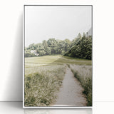 Farmhouse Wall Art – Quiet Country Path Print for Rustic Home Decor