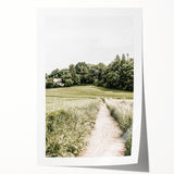 Farmhouse Wall Art – Quiet Country Path Print for Rustic Home Decor