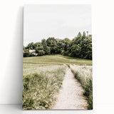 Farmhouse Wall Art – Quiet Country Path Print for Rustic Home Decor