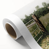 Farmhouse Wall Art – Rustic Fence and Gate Print for Country Decor