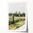 Farmhouse Wall Art – Rustic Fence and Gate Print for Country Decor