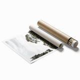 Farmhouse Wall Art – Fenced Pasture with Trees Print for Rustic Decor