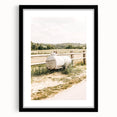 Farmhouse Wall Art – Metal Tank and Fence Print for Rustic Country Decor