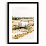 Farmhouse Wall Art – Metal Tank and Fence Print for Rustic Country Decor