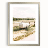 Farmhouse Wall Art – Metal Tank and Fence Print for Rustic Country Decor