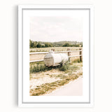 Farmhouse Wall Art – Metal Tank and Fence Print for Rustic Country Decor