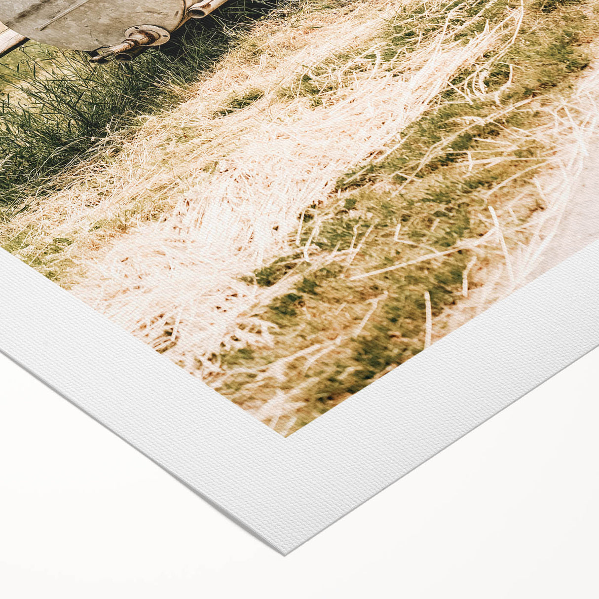 Farmhouse Wall Art – Metal Tank and Fence Print for Rustic Country Decor