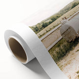 Farmhouse Wall Art – Metal Tank and Fence Print for Rustic Country Decor