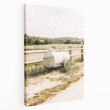 Farmhouse Wall Art – Metal Tank and Fence Print for Rustic Country Decor
