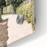 Farmhouse Wall Art – Hedge-Lined Path Print for Rustic Garden Decor