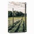 Farmhouse Wall Art – Winding Fence Print for Rustic Country Decor