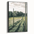Farmhouse Wall Art – Winding Fence Print for Rustic Country Decor