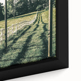 Farmhouse Wall Art – Winding Fence Print for Rustic Country Decor