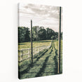 Farmhouse Wall Art – Winding Fence Print for Rustic Country Decor