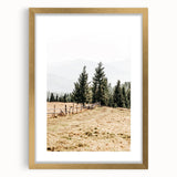 Rustic Farmhouse Wall Art – Countryside Pathway with Trees Print