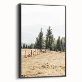 Rustic Farmhouse Wall Art – Countryside Pathway with Trees Print