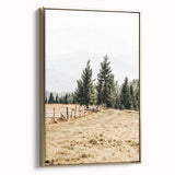 Rustic Farmhouse Wall Art – Countryside Pathway with Trees Print