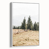 Rustic Farmhouse Wall Art – Countryside Pathway with Trees Print