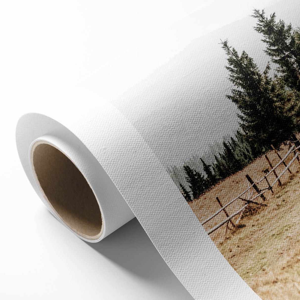 Rustic Farmhouse Wall Art – Countryside Pathway with Trees Print