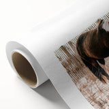 Farmhouse Wall Art – Grazing Horse in Sand Dunes Print